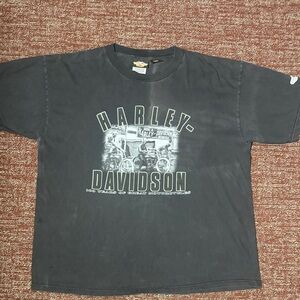 Harley-Davidson vintage black Graphic Tee 100 years of HDMC mens XL short sleeve